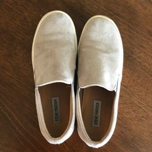 Steve Madden Gills Grey Suede Slip on Sneaker